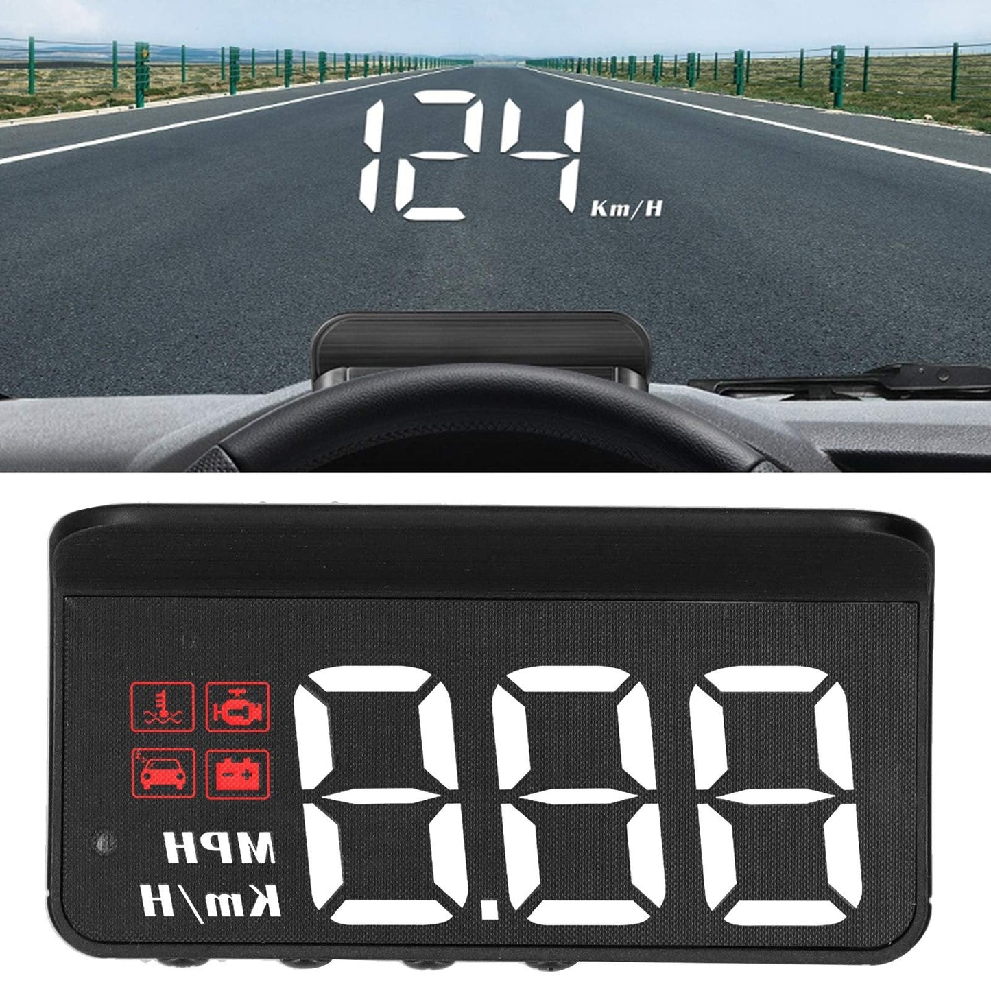 ⏳2025 New-Save 50%🔥Car HUD Speedometer Display Windshield Projector🚗