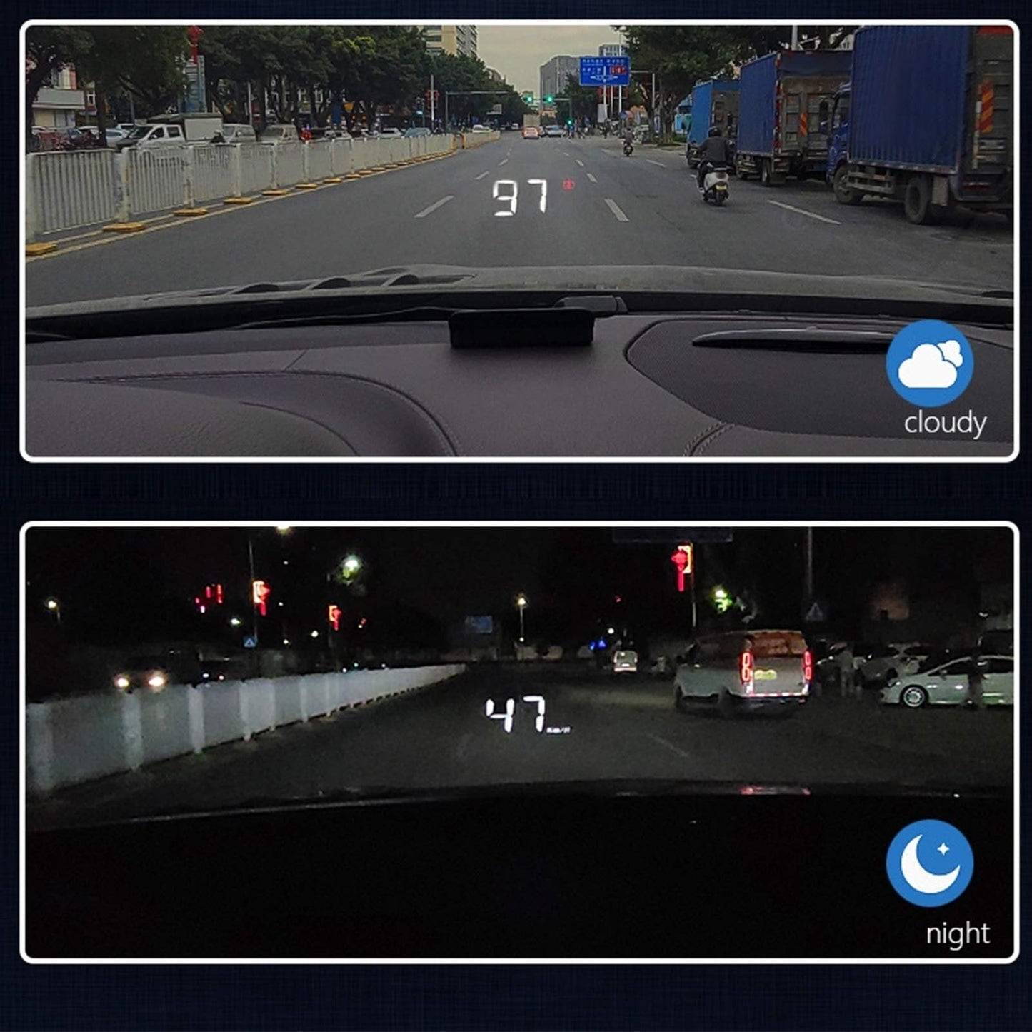 ⏳2025 New-Save 50%🔥Car HUD Speedometer Display Windshield Projector🚗