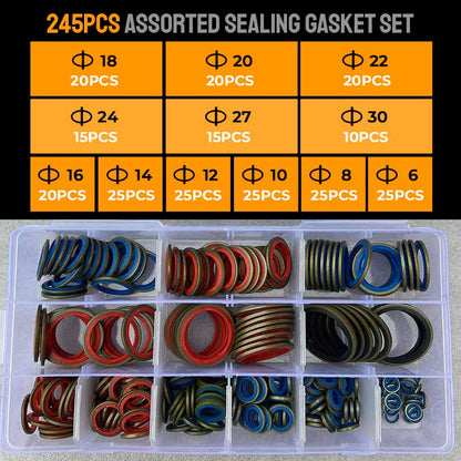 Assorted Sealing Gasket Set--Essential Kit for Maintenance Workers🛠️