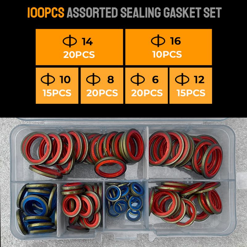 Assorted Sealing Gasket Set--Essential Kit for Maintenance Workers🛠️
