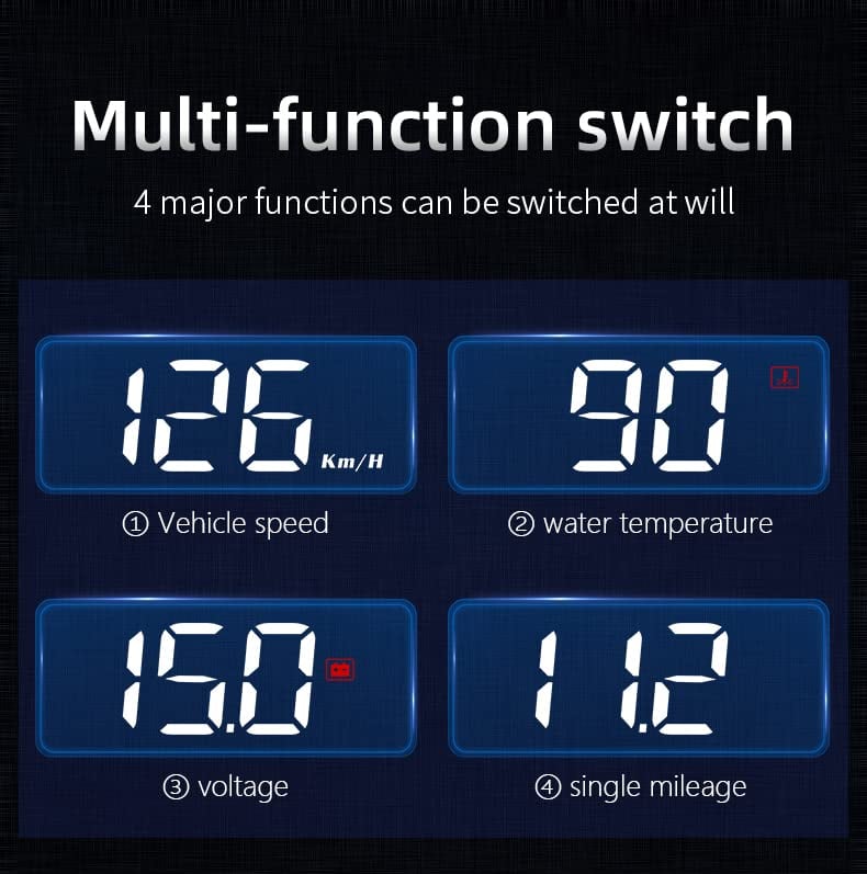 ⏳2025 New-Save 50%🔥Car HUD Speedometer Display Windshield Projector🚗