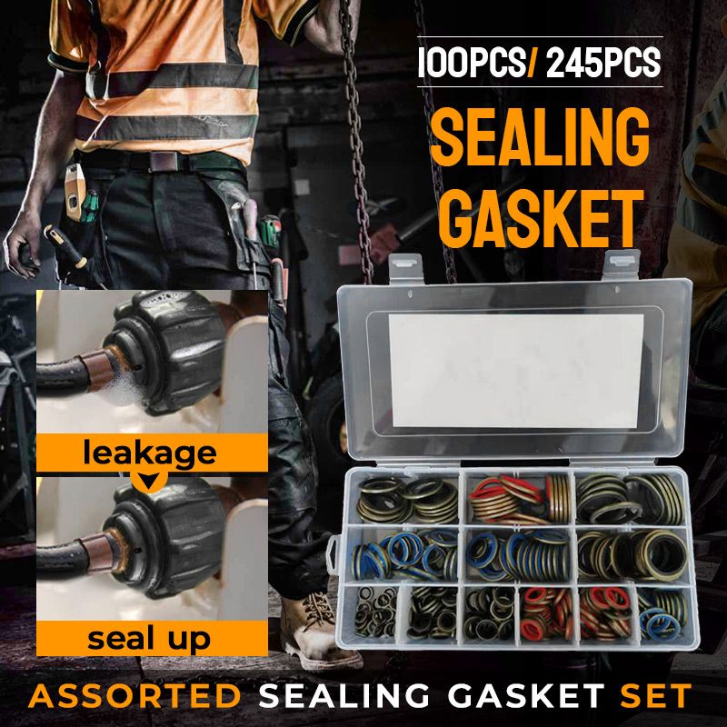 Assorted Sealing Gasket Set--Essential Kit for Maintenance Workers🛠️