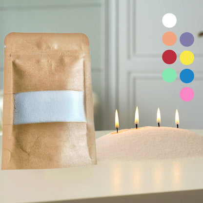 Special Multi-Color DIY Granulated Candle with 10PCS Wicks