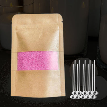 Special Multi-Color DIY Granulated Candle with 10PCS Wicks