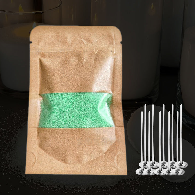 Special Multi-Color DIY Granulated Candle with 10PCS Wicks