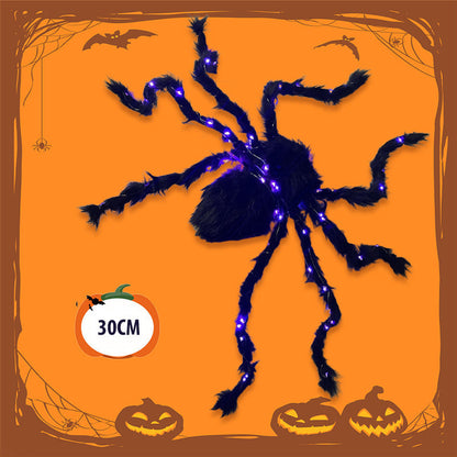 Halloween Zwarte Spin Decoratie met Licht