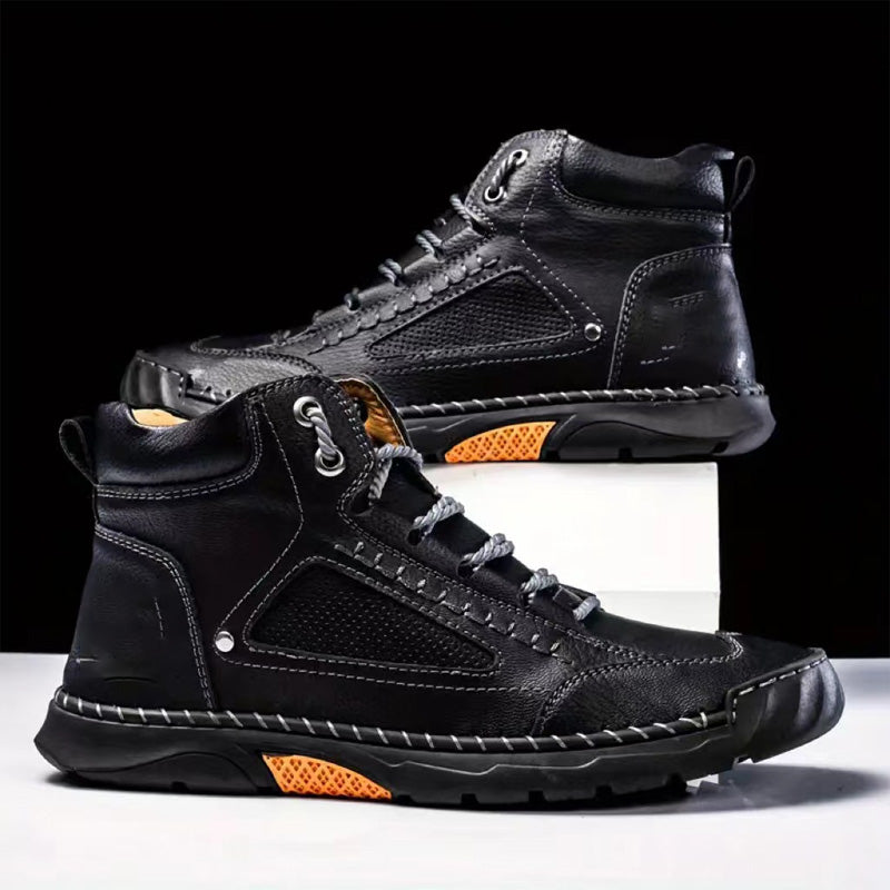 💕 Gifted family style ✨ high quality hand-sewn comfortable flat men's boots 💥 reliable 💥