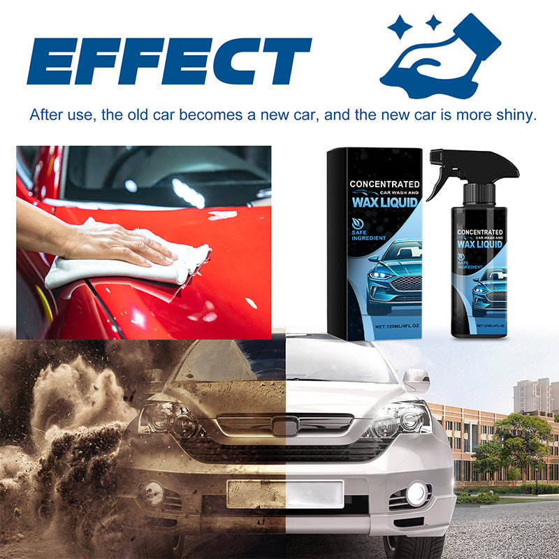 Gentle Effective Car Cleaning Spray with Sponge & Cloth