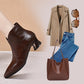 Women's Fashion Chunky Heel Pointed Toe Boots