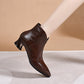 Women's Fashion Chunky Heel Pointed Toe Boots