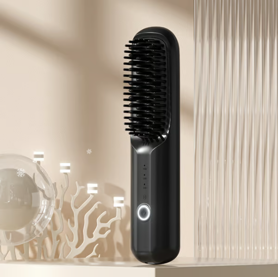 🔥Kerst 50% korting🎄USB Snoerloze Negatieve Ion Hair Straightening Kam🎄Koop er 2 Gratis Verzending