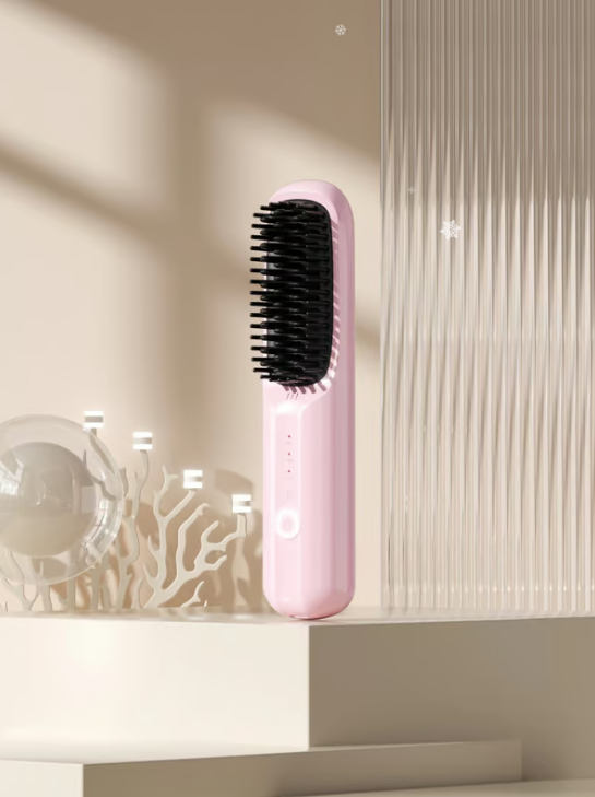 🔥Kerst 50% korting🎄USB Snoerloze Negatieve Ion Hair Straightening Kam🎄Koop er 2 Gratis Verzending