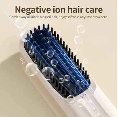 🔥Kerst 50% korting🎄USB Snoerloze Negatieve Ion Hair Straightening Kam🎄Koop er 2 Gratis Verzending