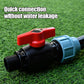 PE Water Pipe Quick Connect Ball Valve