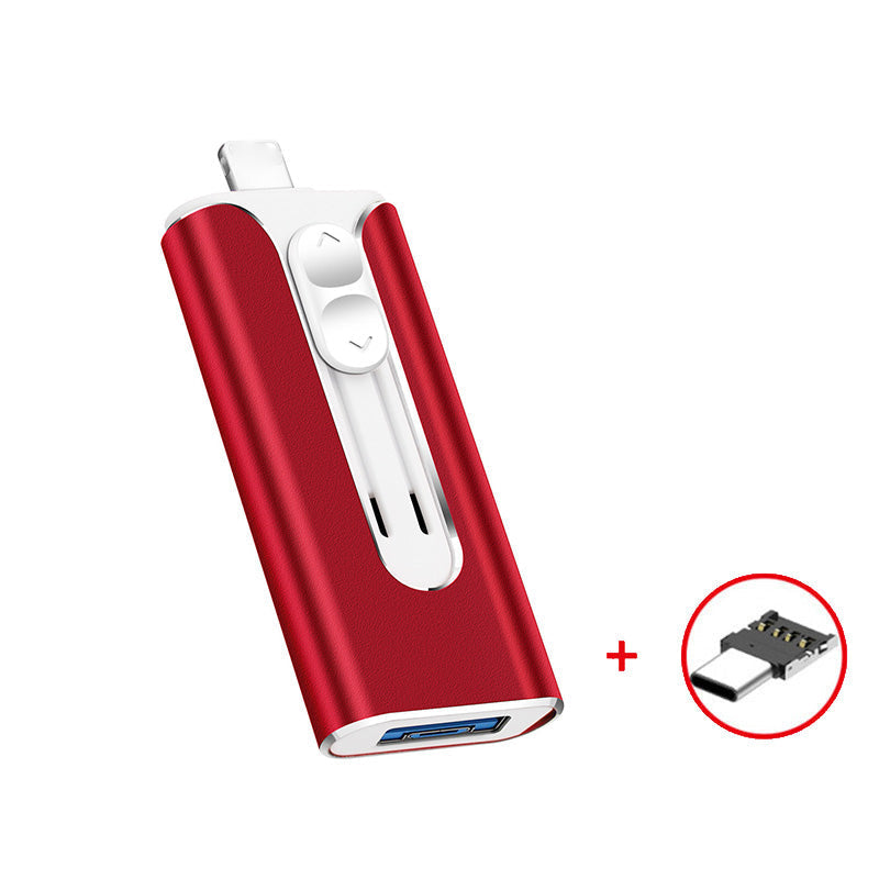64GB Micro USB + MFi Certified Lightning + 8 Pin + USB 3.0 ⚡4 in1 Flash Drive for iPhone/iPad/Android/PC⚡